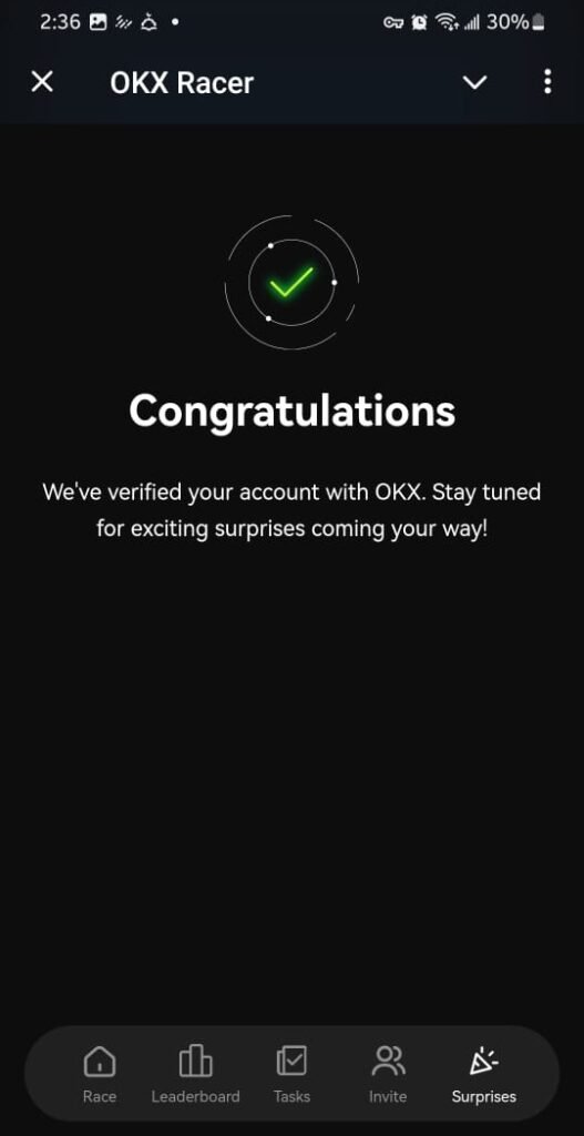 OKX Racer Free Telegram Airdrop by OKX Exchange