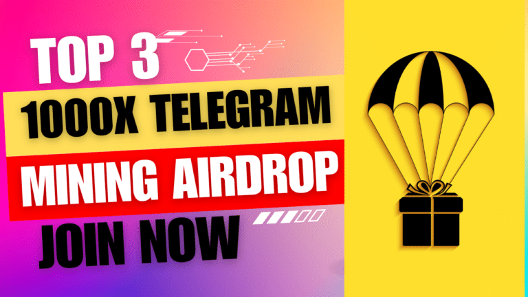 TOP 3 Telegram 1000x Mining Airdrops