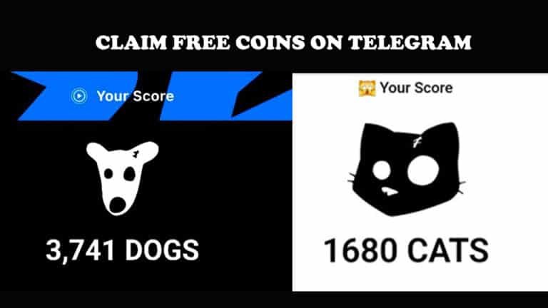 Claim Free DOGS AND CATS Coins on Telegram