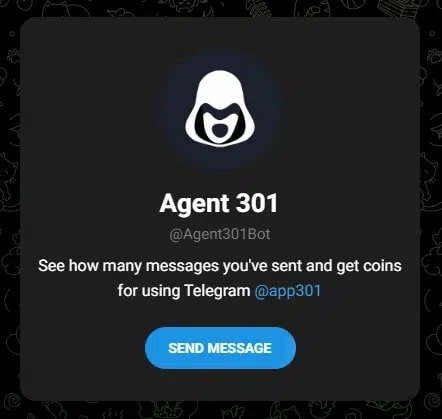 Agent 301 Airdrop by telegram: Claim your free Tokens now