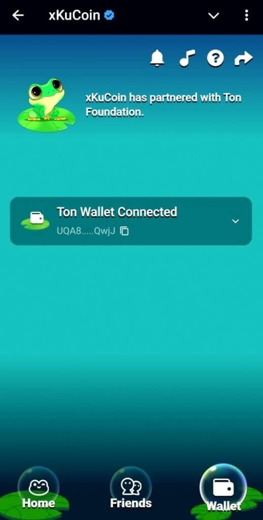 Join the Frog Trader: Powered by Kucoin and Ton Foundation on Telegram